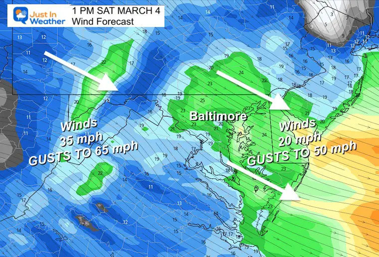 March 4 weather wind forecast