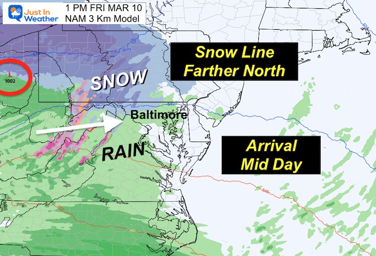 March 8 weather snow NAM