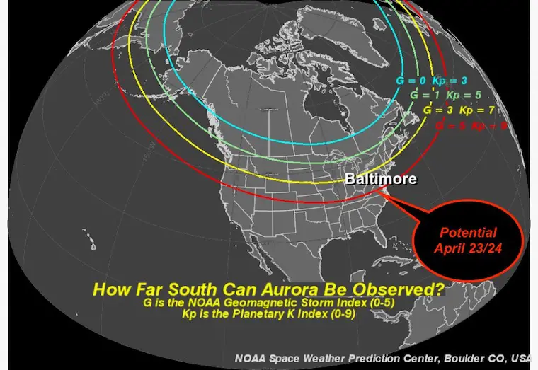 NOAA Aurora Forecast Sunday Night Severe Storm Just In
