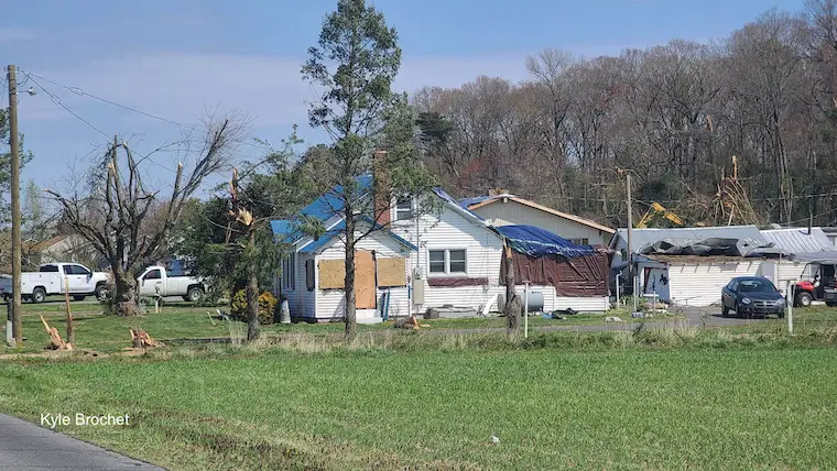 tornado damage Delaware April 1 2023