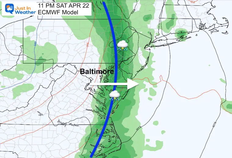 April 20 storm forecast Saturday pm 11