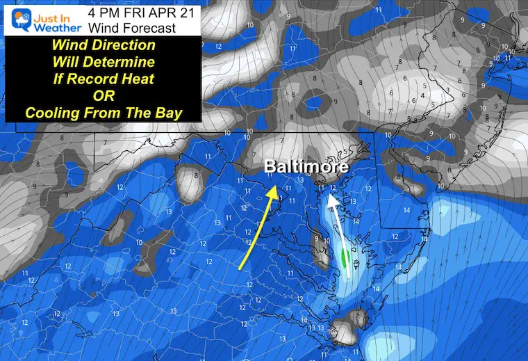 April 20 weather wind forecast Friday