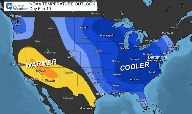 April 24 NOAA Colder Temperature Outlook