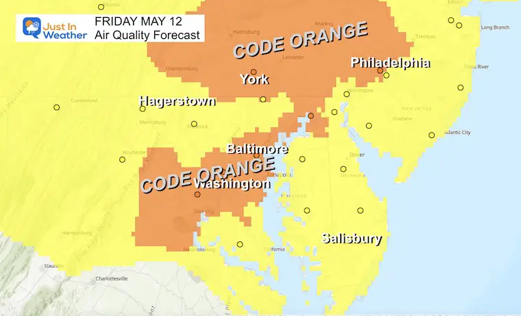 May 12 air quality code orange