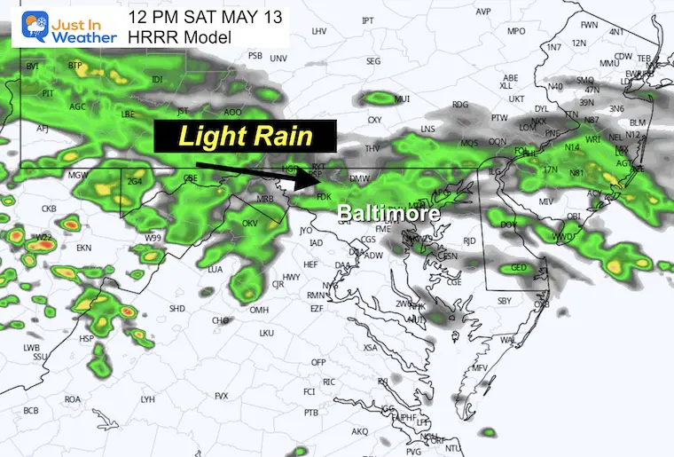 May 13 weather radar rain storm 12 PM