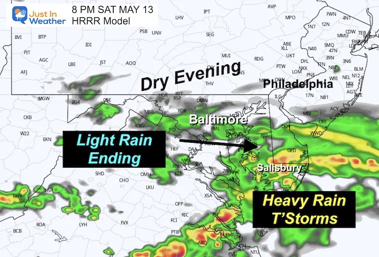 May 13 weather radar rain storm 8 PM