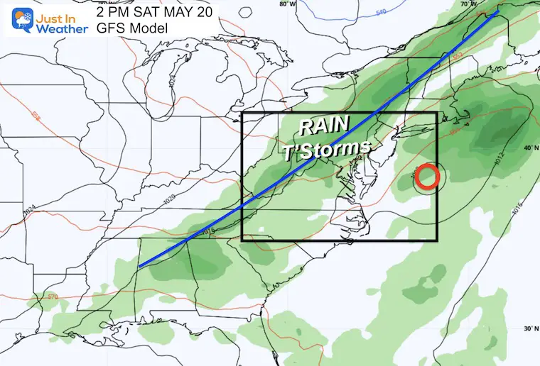 May 14 weather forecast Preakness