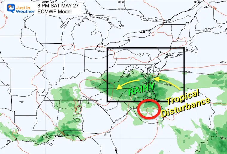 May 22 weather forecast weekend