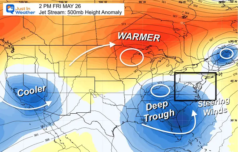 May 22 weather jet stream memorial weekend