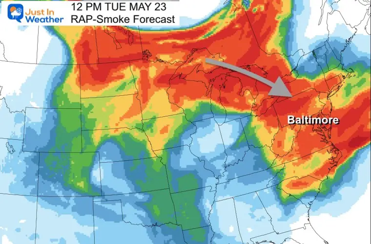 May 23 weather smoke forecast