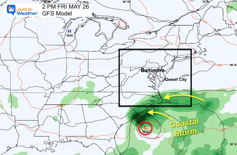 May 23 weather forecast Friday