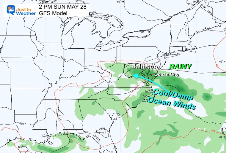 May 24 weather rain sunday