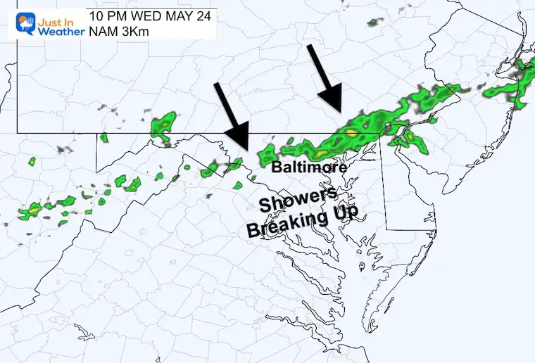 May 24 weather radar rain 10 pm