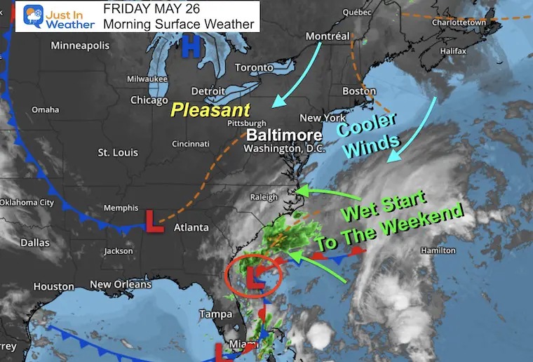 May 26 weather Friday morning