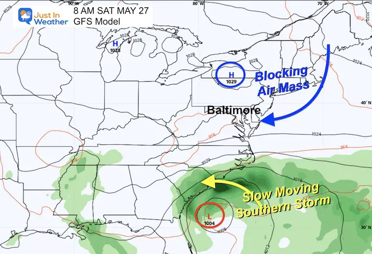 May 27 weather forecast Saturday morning storm