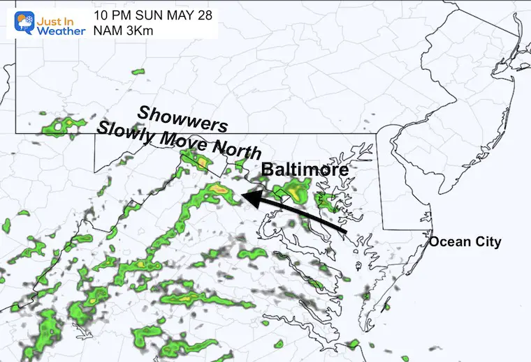 May 27 weather forecast radar Sunday night