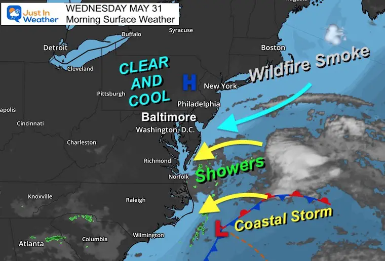 May 31 weather Wednesday morning