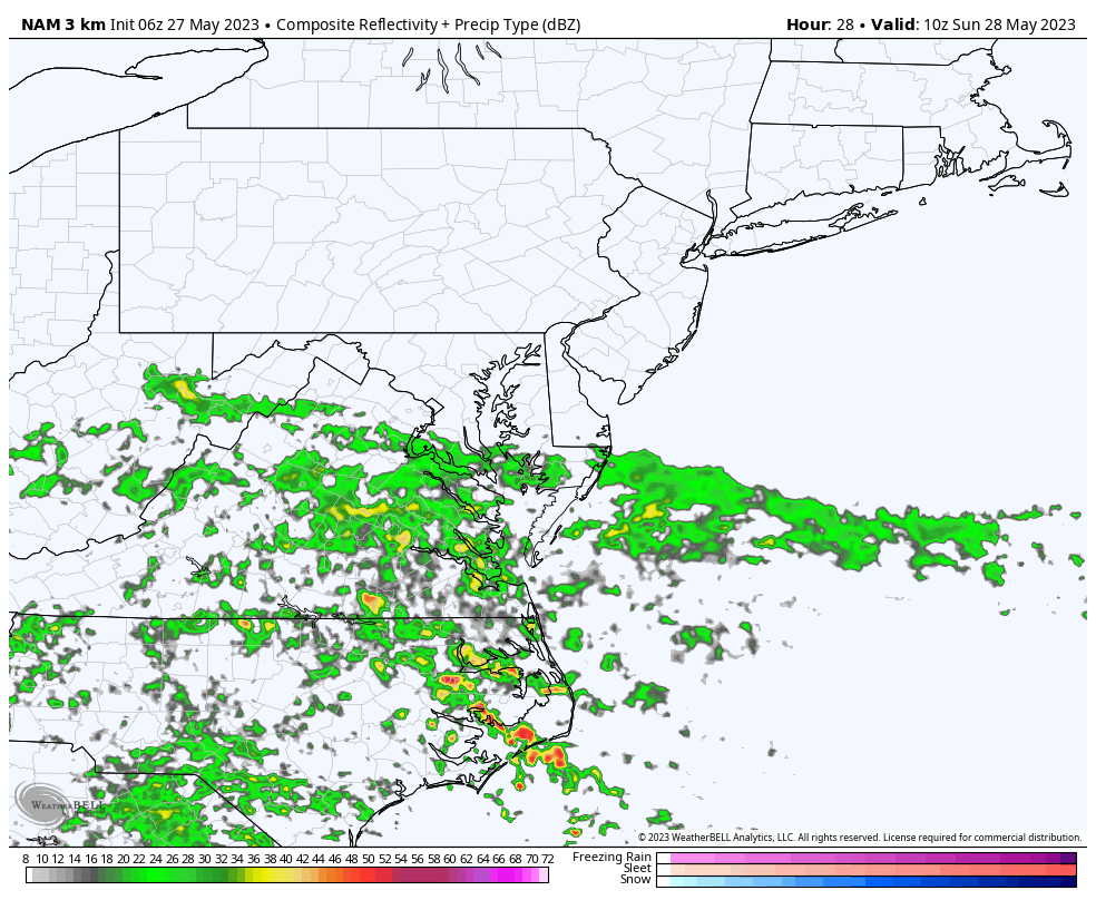 May 27 weather radar rain Sunday