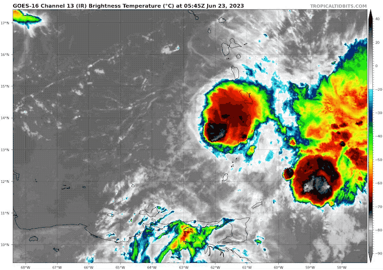June 23 Tropical Storm Bret Satellite 