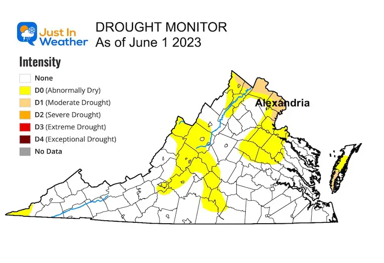 june 2 drought Virginia