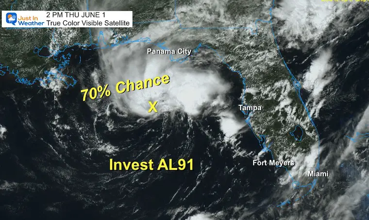 June 1 Tropical Storm Chance National Hurricane Center