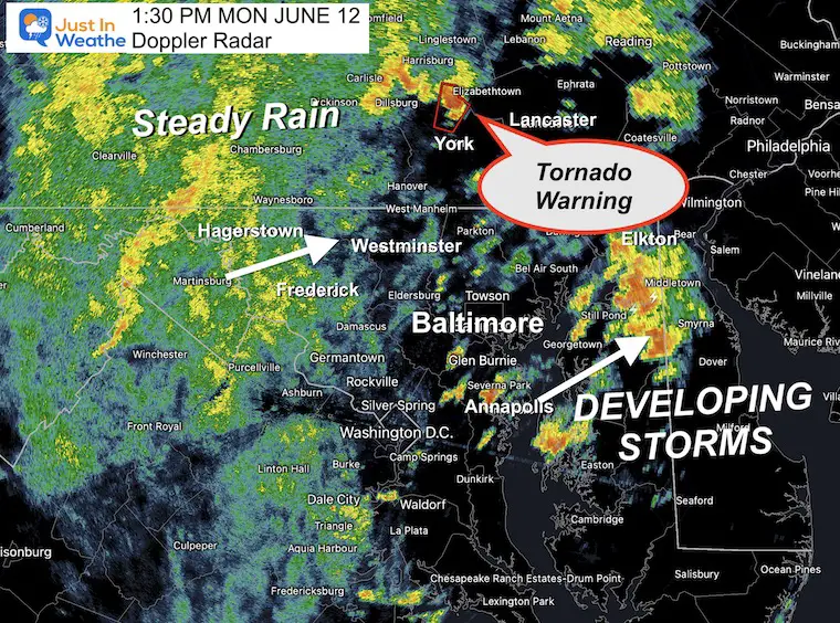 June 12 doppler radar tornado warning