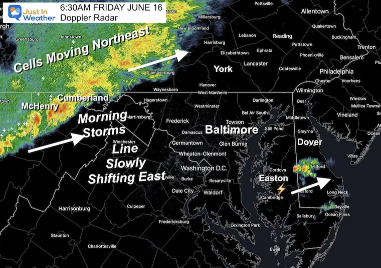 June 16 weather doppler radar Friday morning