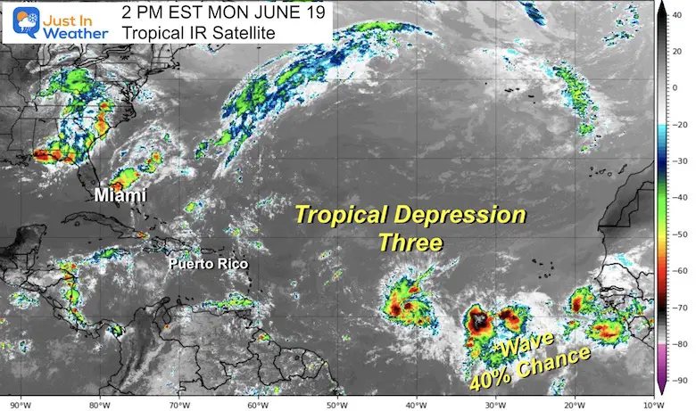 Juen 19 Tropical Depression Three satellite plot