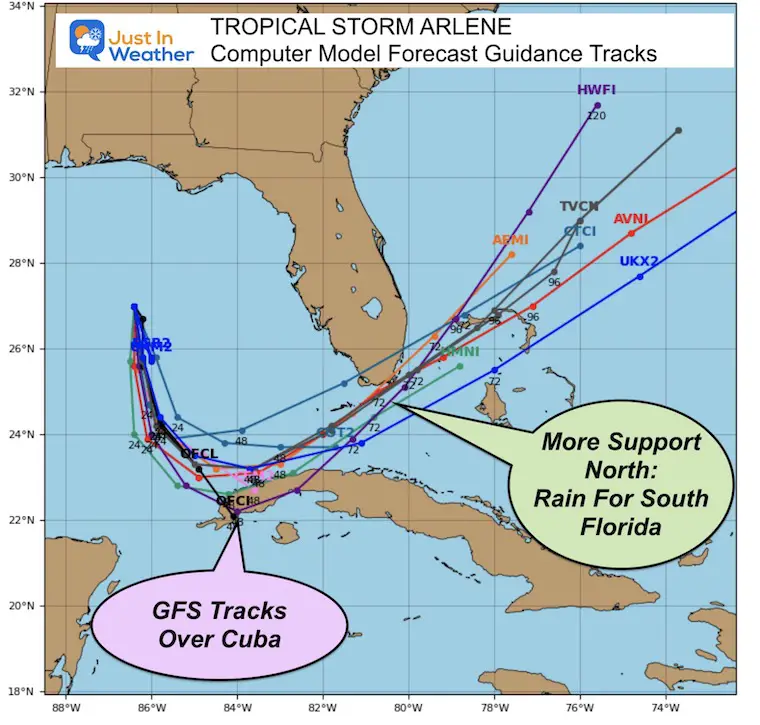 Tropical Storm Arlene Named First Storm Of Season In Gulf of Mexico