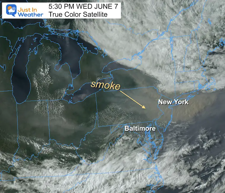 June 7 smoke satellite NOAA