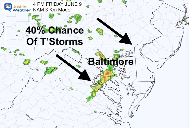 June 9 radar storm Friday afternoon