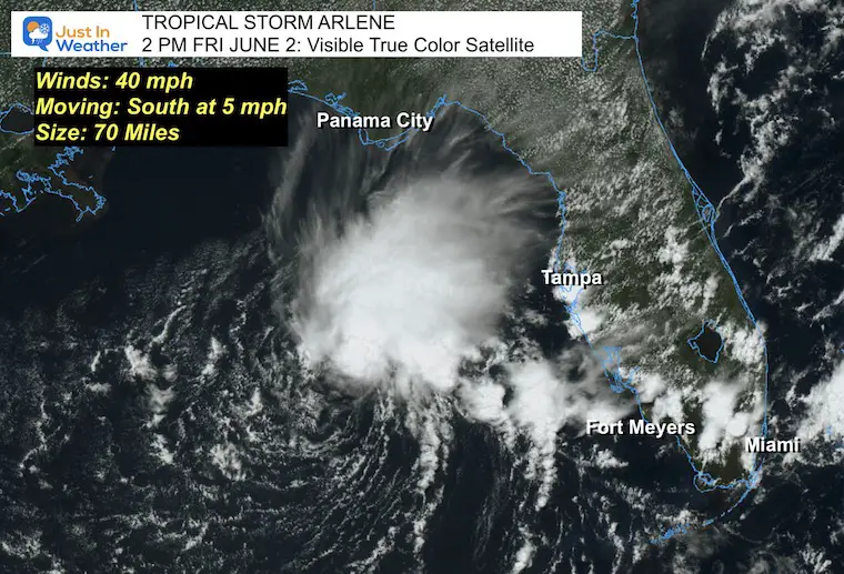 Tropical Storm Arlene Named June 2