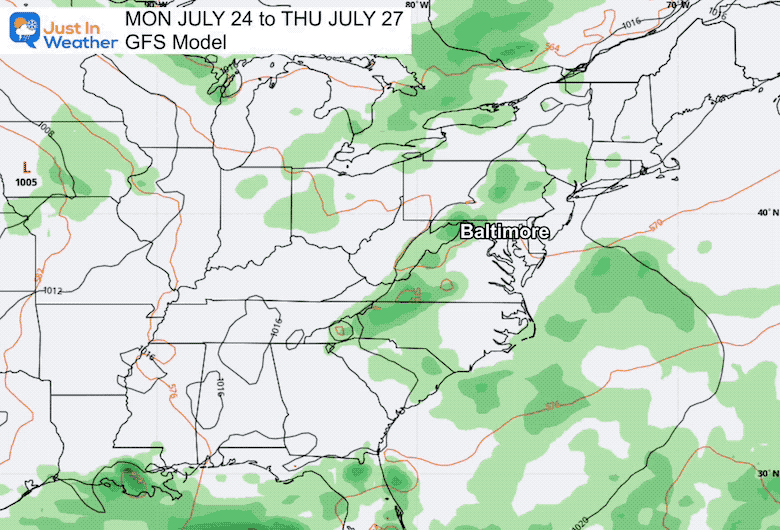 July 21 weather rain forecast