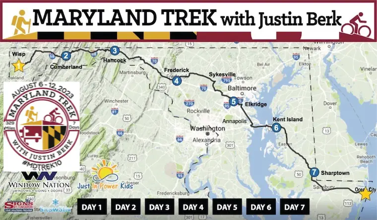 Maryland Trek 10 Map