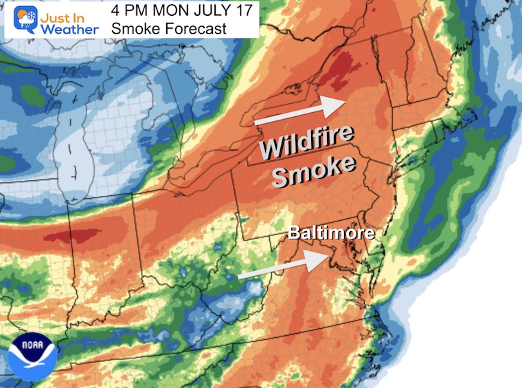 July 17 weather smoke forecast
