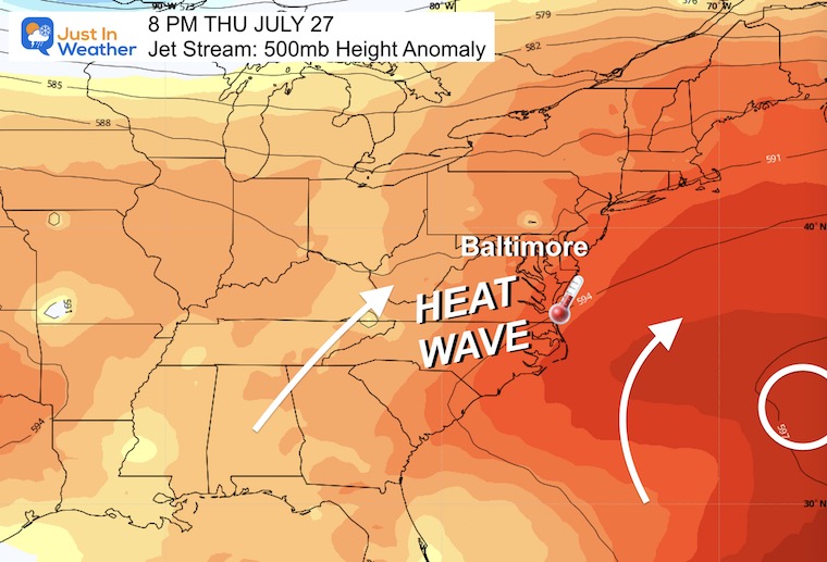 July 23 weather jet stream heat wave