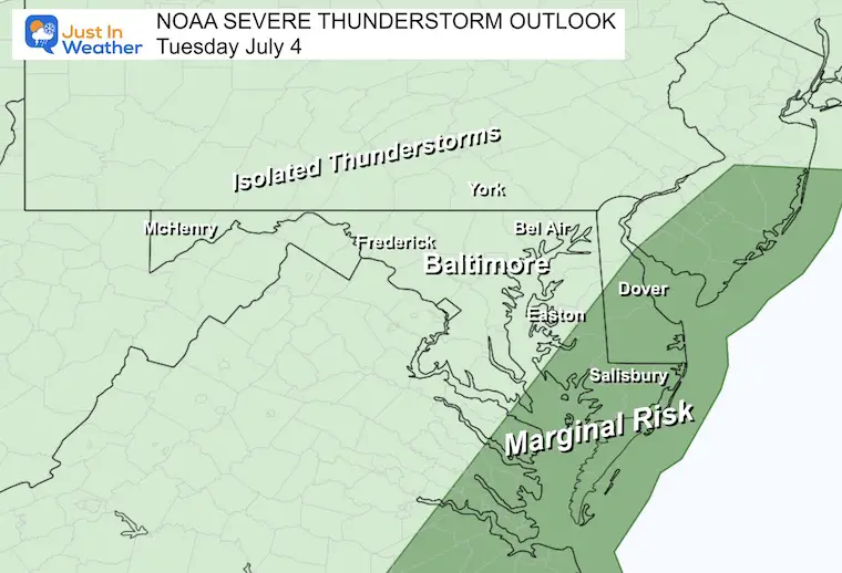 July 4 weather NOAA severe storm risk
