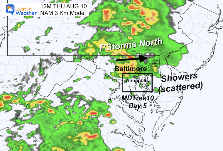 August 10 weather radar rain noon