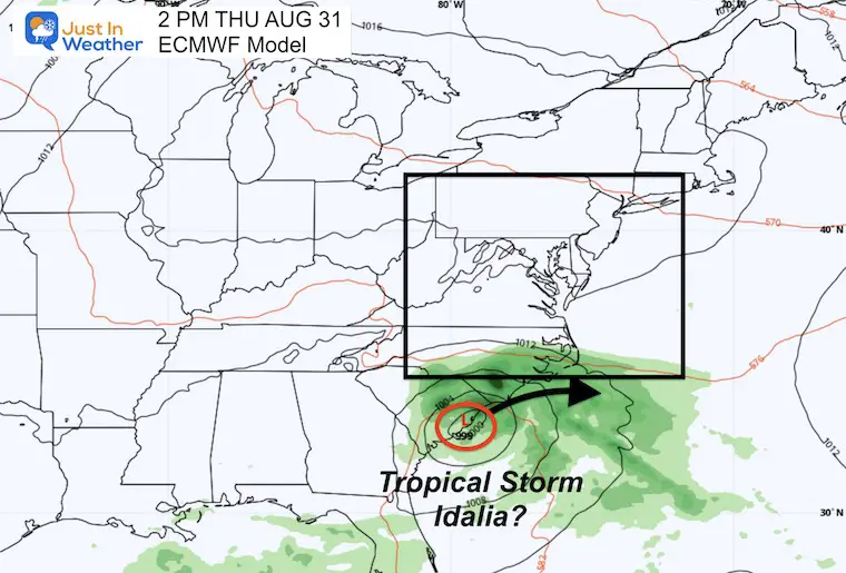 August 27 Forecast Tropical Storm Idalia