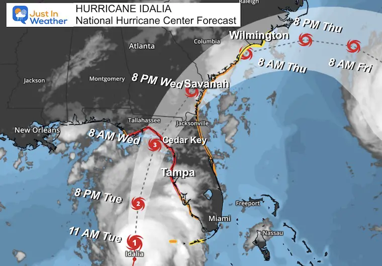 August 29 Hurricane Idalia Forecast National Hurricane Center