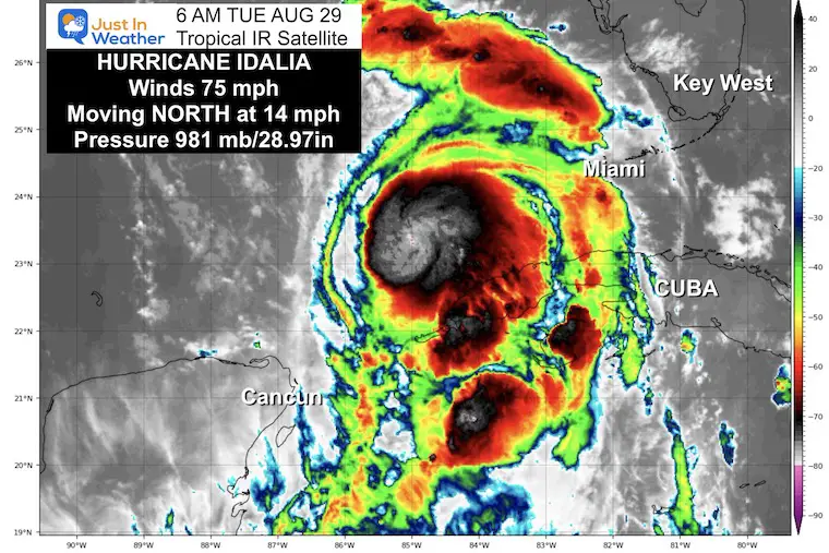 August 29 Hurricane Idalia Tuesday Morning