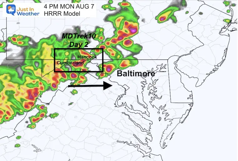 August 7 weather storm radar 4 PM