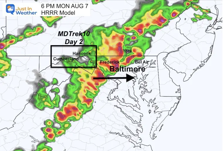 August 7 weather storm radar 6 PM