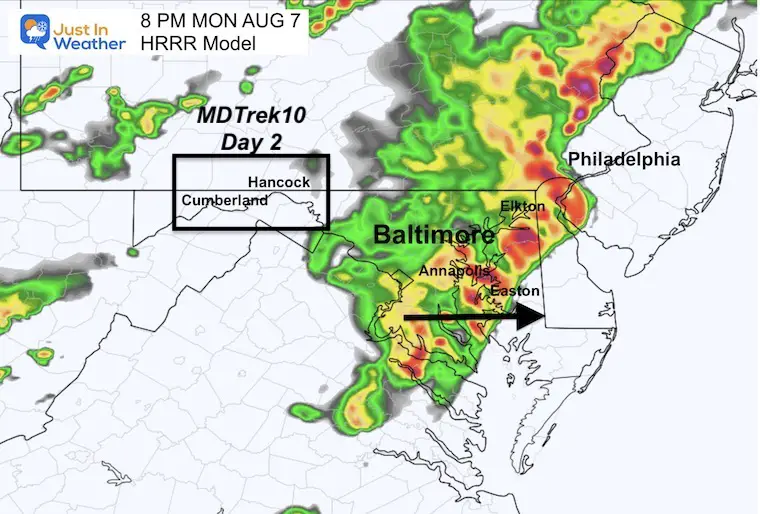 August 7 weather storm radar 8 PM