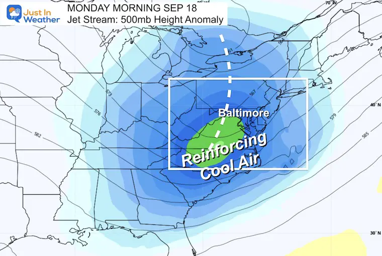 September 17 forecast jet stream Monday