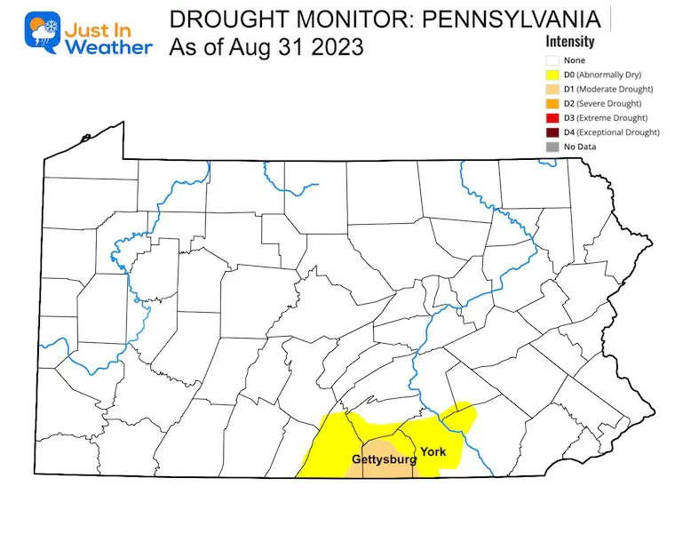 Drought Monitor Pennsylvania September 2