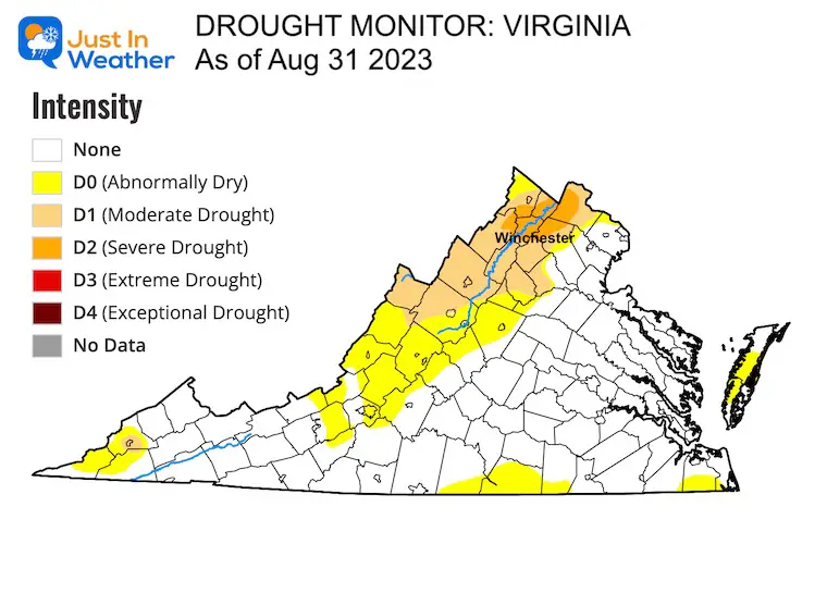 Drought Monitor Virginia September 2