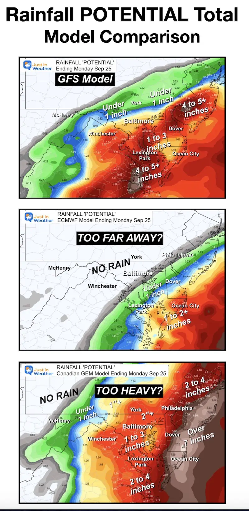 September 20 Coastal Storm Models Rainfall