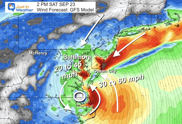 September 21 Tropical Storm Saturday afternoon