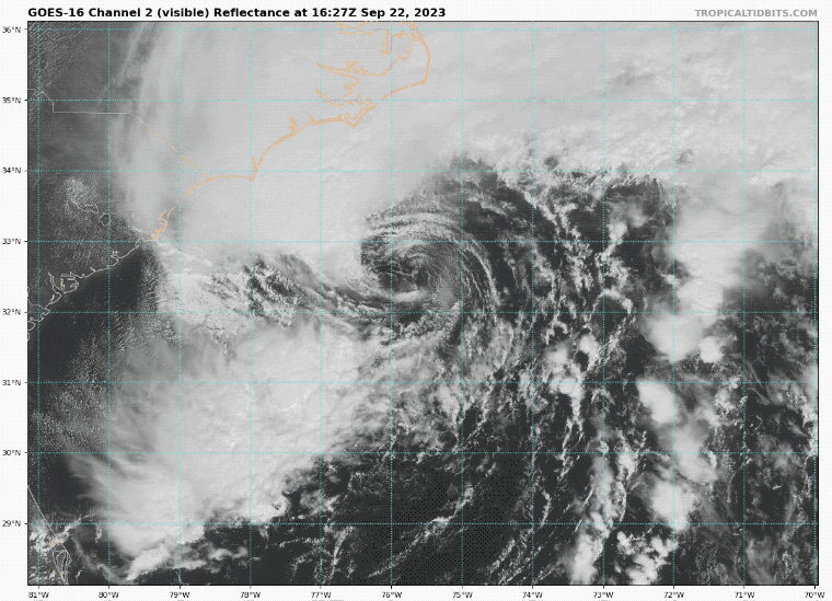 September 22 Tropical Storm Ophelia Satellite